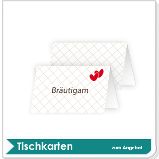 Hochzeit/Tischkarten