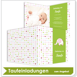 Kirchliches/Taufeinladungen